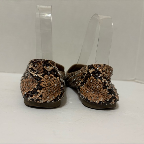 Steve Madden Feather-S tan brown snakeskin slip-on shoes size 6 M - Picture 7 of 10